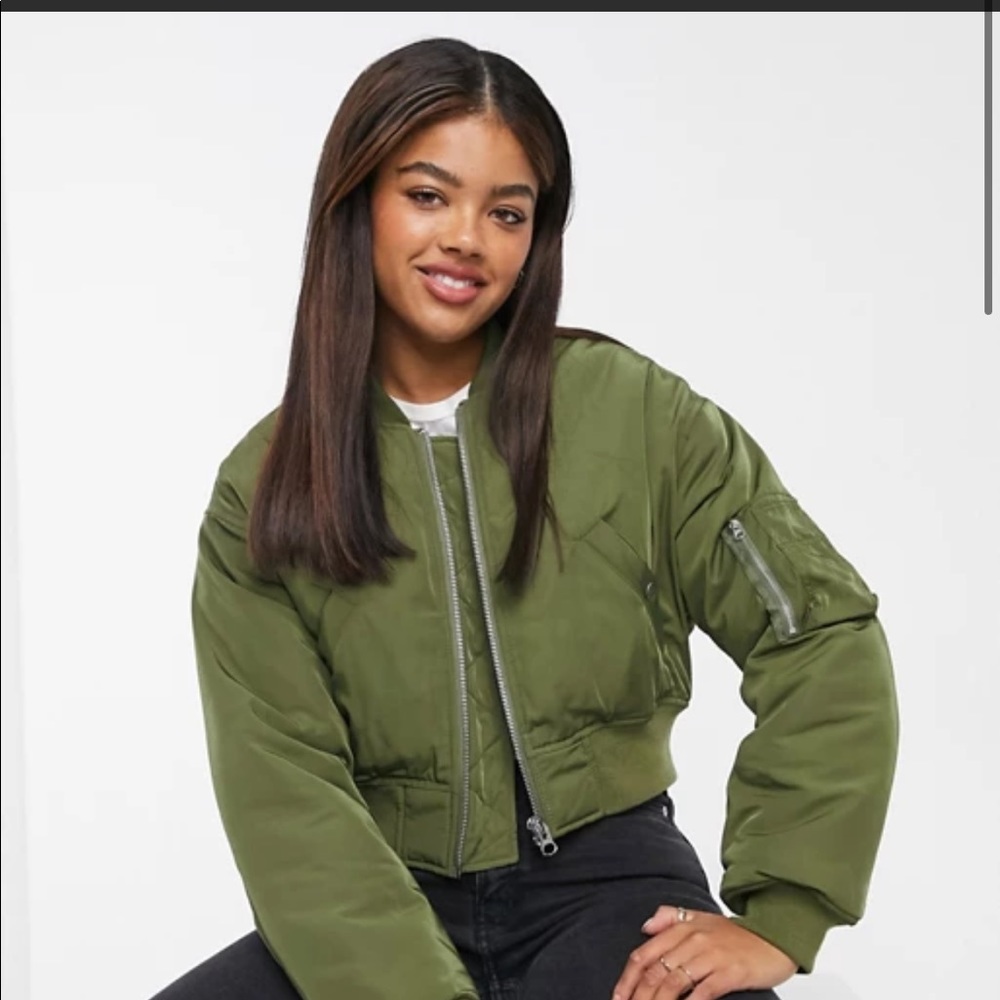 NEW Asos cropped bomber